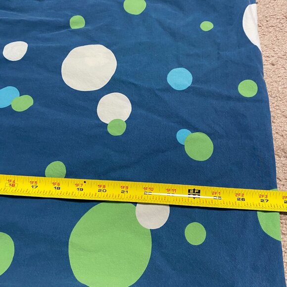 Pottery Barn Teen Pillowcase Polka Dot Bubble Pop Lime Green Blue Good COndition - Picture 2 of 4